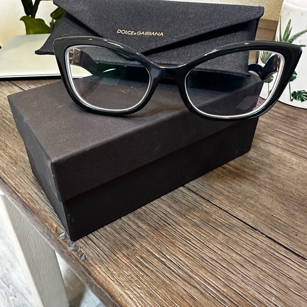 Dolce & Gabbana Black Cat Eye Eyewear